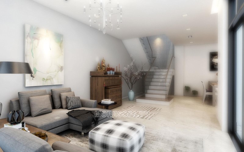 Ghế sofa góc đẹp cho phòng khách hiện đại